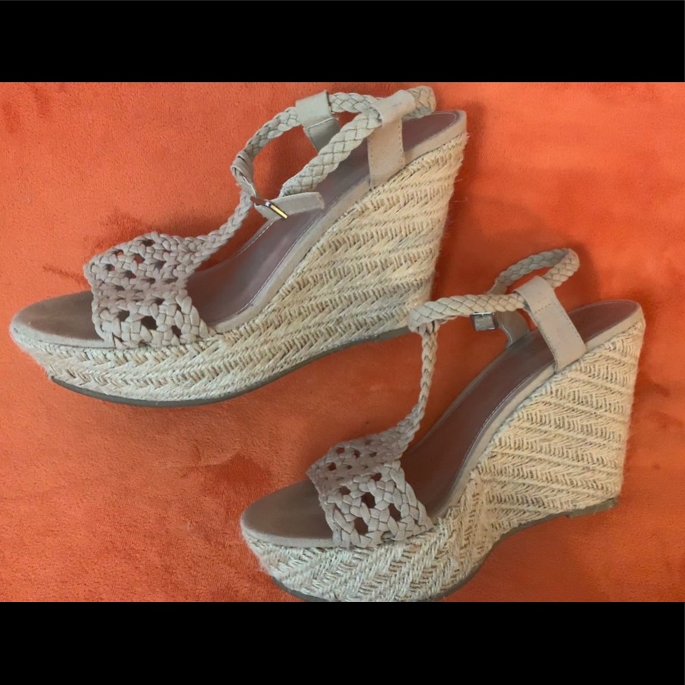Tan Wedge Sandals